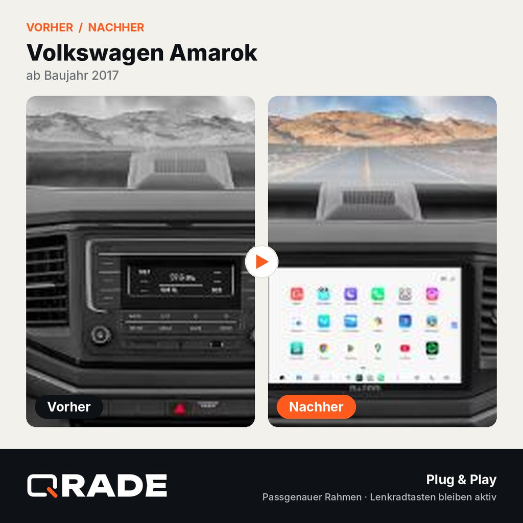 AMAROK 2017 – Autoradio mit Wireless CarPlay & Android Auto