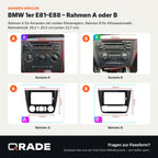 BMW 1-Series 1 Series E88 E82 E81 E87 2004-2011 – Autoradio mit Wireless CarPlay & Android Auto (Rahmen BMW1S-GP)