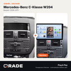 Mercedes Benz C Class 3 W204 S204 2006-2011 – Autoradio mit Wireless CarPlay & Android Auto