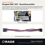 Peugeot 206 2001-2008 – Autoradio mit Wireless CarPlay & Android Auto (Rahmen PEUGEOT206 （B）)