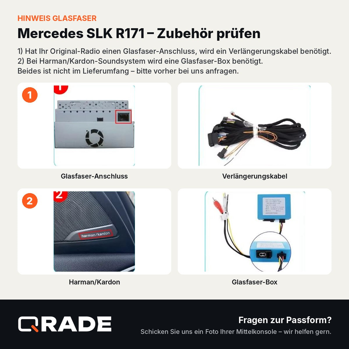 Mercedes-Benz SLK Class R171 2004-2011 – Autoradio mit Wireless CarPlay & Android Auto