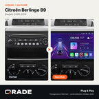 Citroen Berlingo B9 2008-2019 – Autoradio mit Wireless CarPlay & Android Auto