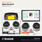 Opel Corsa D 2007 - 2012 – Autoradio mit Wireless CarPlay & Android Auto