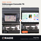 Volkswagen Caravelle 6 2015-2020 – Autoradio mit Wireless CarPlay & Android Auto