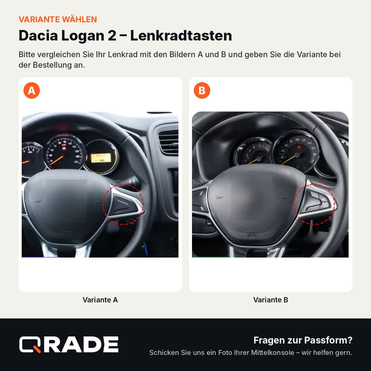 Renault Logan 2 Sandero 2014-2019 – Autoradio mit Wireless CarPlay & Android Auto (Rahmen Logan149-Y-GP （B）)