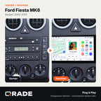 Ford Fiesta 2002–2005 – Autoradio mit Wireless CarPlay & Android Auto