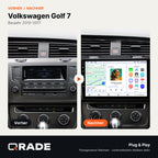 Volkswagen Golf 7 2013-2017 – Autoradio mit Wireless CarPlay & Android Auto (Rahmen schwarz)