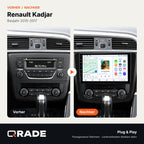 Renault Kadjar 2015-2017 – Autoradio mit Wireless CarPlay & Android Auto