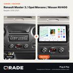 Renault Master Nissan NV400 Opel Movano 2010 - 2021 – Autoradio mit Wireless CarPlay & Android Auto