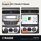 Peugeot 301 Citroen Elysee 2013-2018 – Autoradio mit Wireless CarPlay & Android Auto
