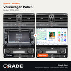 VW Volkswagen POLO 5 sedan 2008-2020 – Autoradio mit Wireless CarPlay & Android Auto