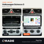 VOLKSWAGEN SCIROCCO 2009-2014 – Autoradio mit Wireless CarPlay & Android Auto
