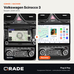 Volkswagen Scirocco MK3 2008 – 2013 – Autoradio mit Wireless CarPlay & Android Auto