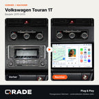 VOLKSWAGEN TOURAN 2011-2015 – Autoradio mit Wireless CarPlay & Android Auto