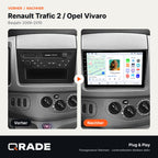 Renault Trafic Nissan Primastar Opel Vivaro 2006-2010 – Autoradio mit Wireless CarPlay & Android Auto
