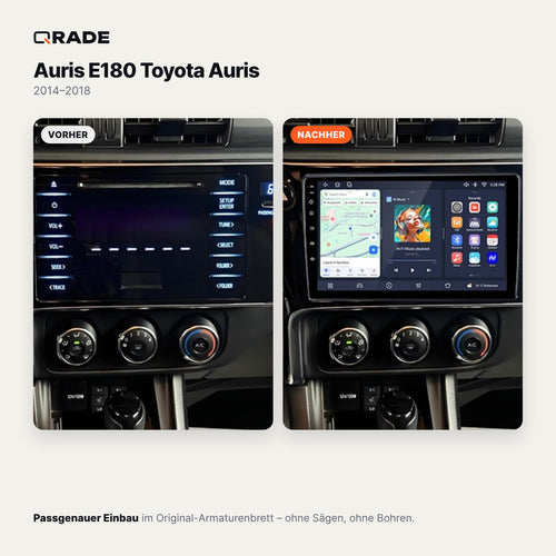 Auris E180 Toyota Auris 2014-2018 – Autoradio mit Wireless CarPlay & Android Auto