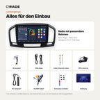 Lieferumfang: Buick Regal (2009–2013) – Qrade Autoradio mit Rahmen und Kabelsatz