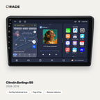 Qrade Autoradio für Citroën Berlingo B9 (2008–2019) mit Wireless CarPlay & Android Auto