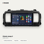 Qrade Autoradio für Citroën Jumpy 3 (2006–2021) mit Wireless CarPlay & Android Auto