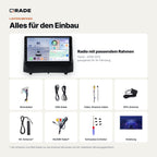 Fiesta 2009-2013 – Autoradio mit Wireless CarPlay & Android Auto (Rahmen Carnival913)