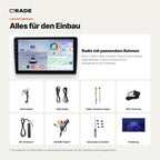 Ford C-Max S-Max Connect Fiesta Fusion Galaxy Kuga Mondeo Transit Connect Focus – Autoradio mit Wireless CarPlay & Android Auto