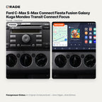 Ford C-Max S-Max Connect Fiesta Fusion Galaxy Kuga Mondeo Transit Connect Focus – Autoradio mit Wireless CarPlay & Android Auto