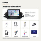 Ford Escape Kuga 2 2013-2016 – Autoradio mit Wireless CarPlay & Android Auto