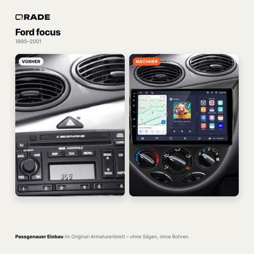 Ford Focus 1 (1995–2001) – Autoradio mit Wireless CarPlay & Android Auto