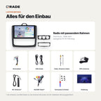 Ford Focus 2004-2011 – Autoradio mit Wireless CarPlay & Android Auto (Rahmen Focus-B2)