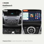 Ford Focus 3 2011-2019 – Autoradio mit Wireless CarPlay & Android Auto