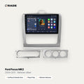 Qrade Autoradio für Ford Focus MK2 (2004–2011), Rahmen silber mit Wireless CarPlay & Android Auto