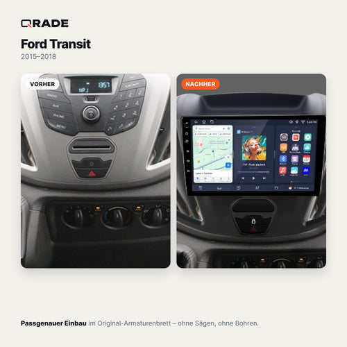 Ford Transit (2015–2018) – Autoradio mit Wireless CarPlay & Android Auto