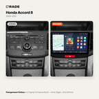 Honda Accord 8 2008-2012 – Autoradio mit Wireless CarPlay & Android Auto (Rahmen Accord812H （B）)