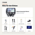 Honda Fit / Jazz 2002-2007 – Autoradio mit Wireless CarPlay & Android Auto (Rahmen Fit207-LHD-S （B）)