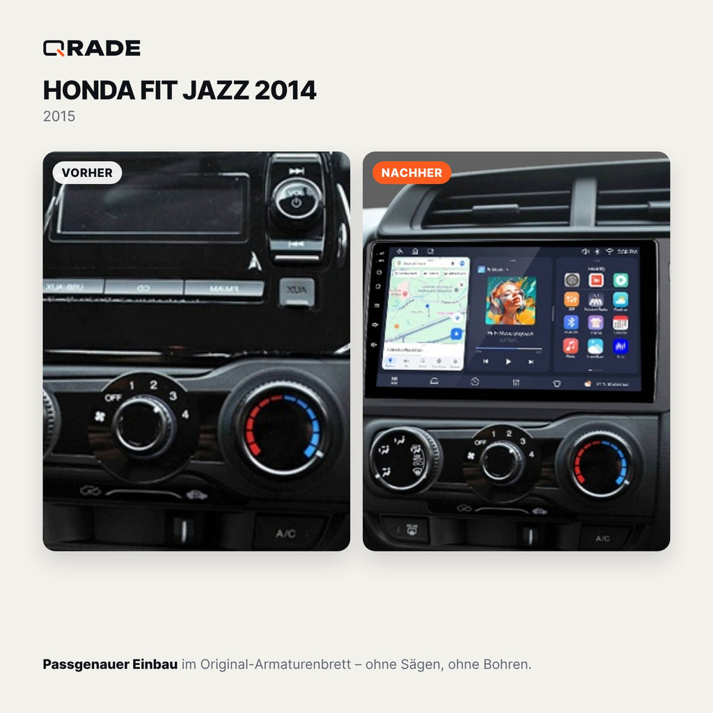 HONDA FIT JAZZ 2014 2015 – Autoradio mit Wireless CarPlay & Android Auto