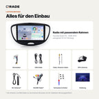 Hyundai Grand i10 2008-2012 – Autoradio mit Wireless CarPlay & Android Auto