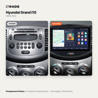 Hyundai Grand i10 2008-2012 – Autoradio mit Wireless CarPlay & Android Auto