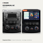 I30 MANUAL AC 2006-2011 – Autoradio mit Wireless CarPlay & Android Auto