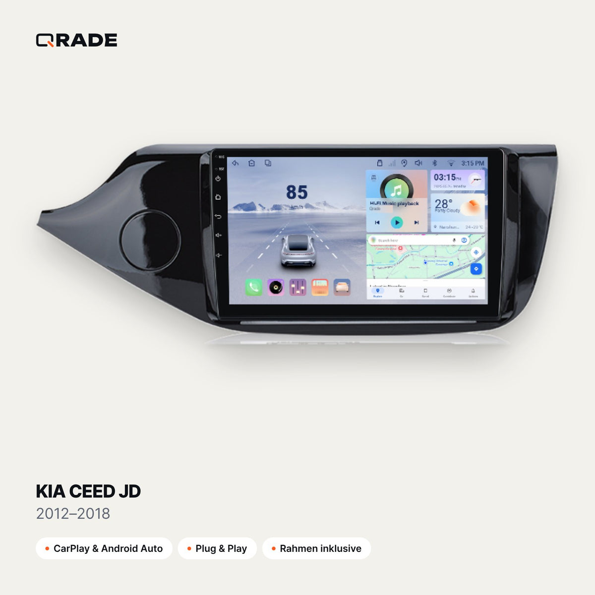KIA CEED JD 2012–2018 CarPlay Radio