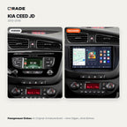 Kia Ceed JD (2012–2018) – Autoradio mit Wireless CarPlay & Android Auto (Rahmen KIACEED)