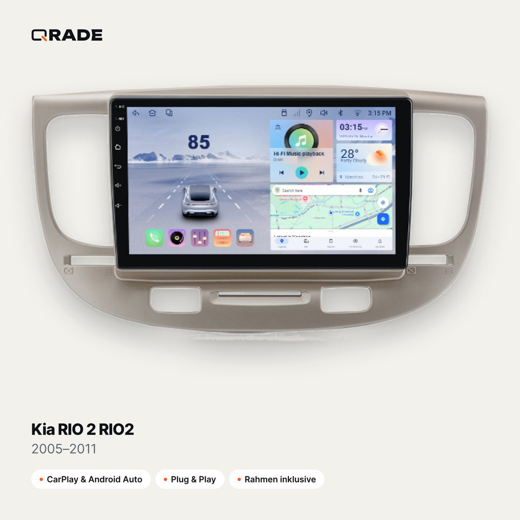 Kia RIO 2 RIO2 2005–2011 CarPlay Radio