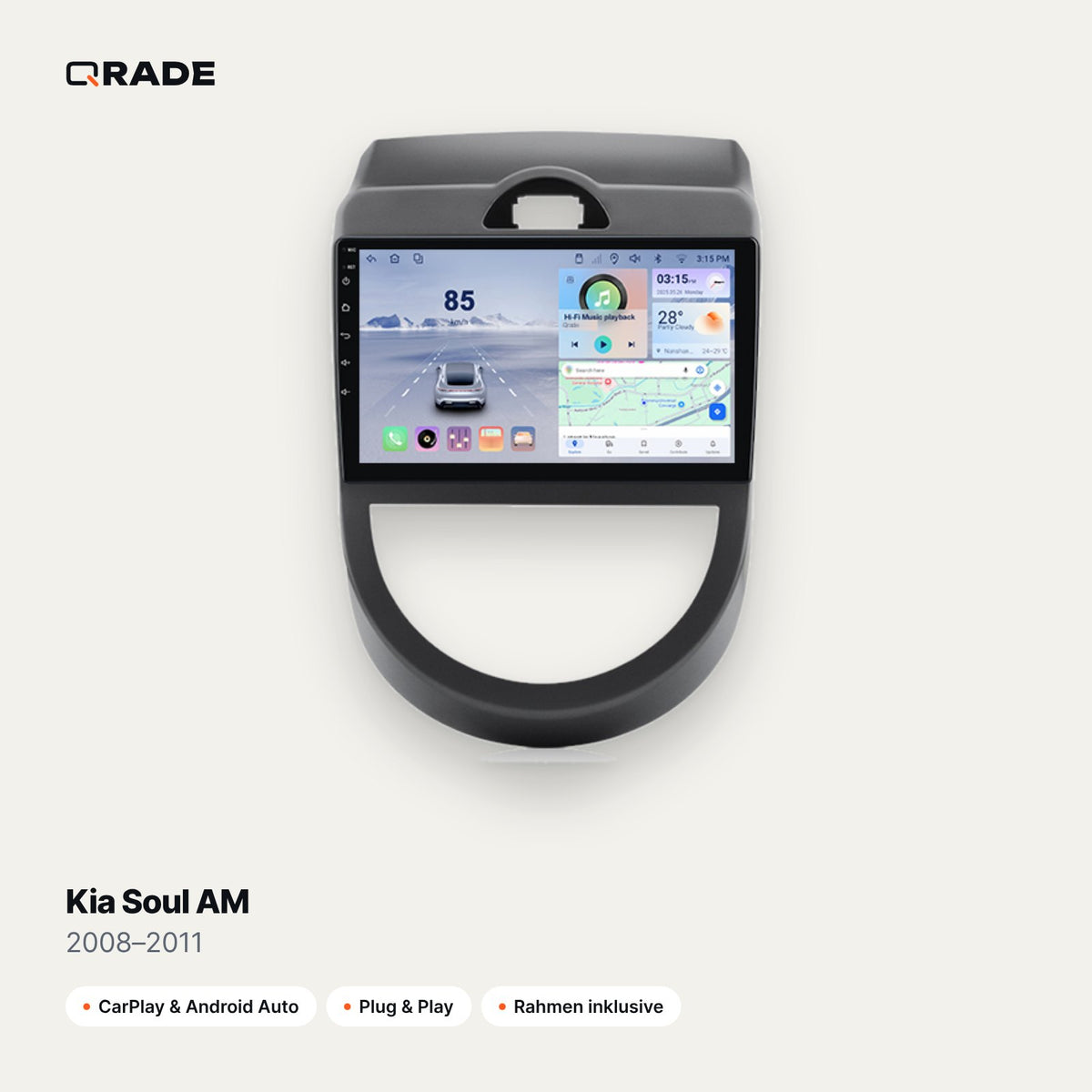 Kia Soul AM 2008–2011 CarPlay Radio