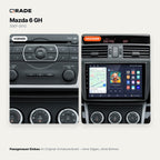Mazda 6 GH (2007–2012) – Autoradio mit Wireless CarPlay & Android Auto
