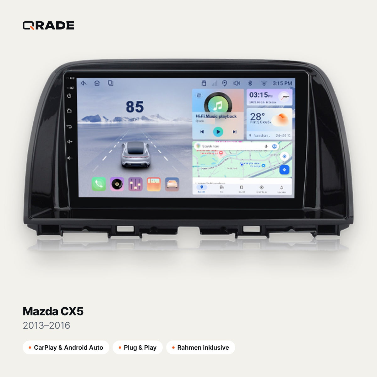Mazda CX5 2013–2016 CarPlay Radio