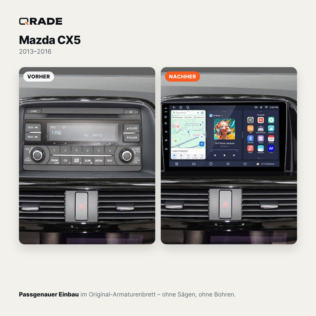 Mazda CX-5 (2013–2016) – Autoradio mit Wireless CarPlay & Android Auto