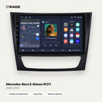 Qrade Autoradio für Mercedes-Benz E-Klasse W211 (2002–2010) mit Wireless CarPlay & Android Auto