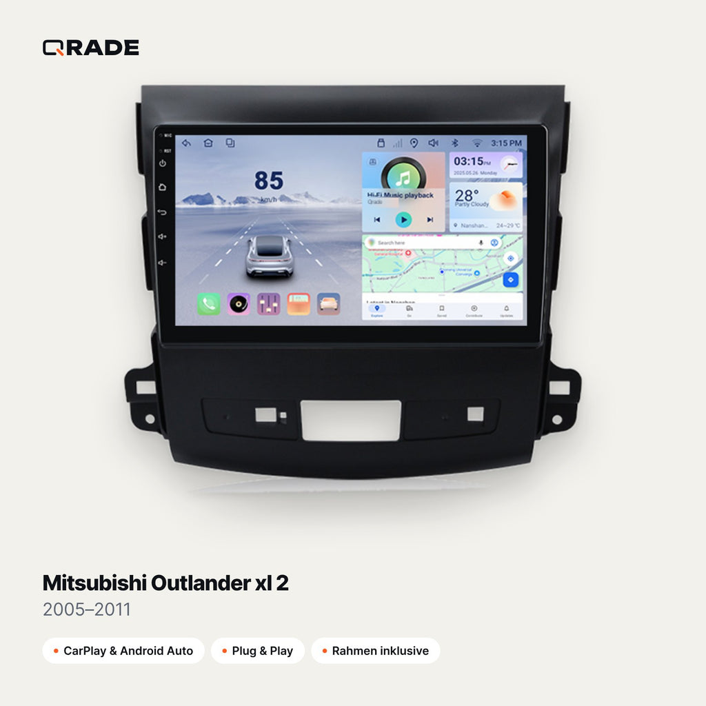 Mitsubishi Outlander xl 2 2005–2011 CarPlay Radio