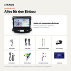 Mitsubishi Outlander 2 (2005–2011) – Autoradio mit Wireless CarPlay & Android Auto (Rahmen Outland511 A)