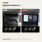 Mitsubishi Outlander 2 (2005–2011) – Autoradio mit Wireless CarPlay & Android Auto (Rahmen Outland511 A)
