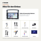Mitsubishi Pajero 4 (2006–2014) – Autoradio mit Wireless CarPlay & Android Auto